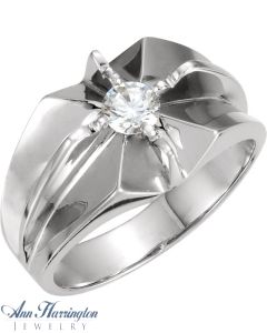 14k White or Yellow Gold 4.6 to 8.2 mm Men's Belcher Ring Setting