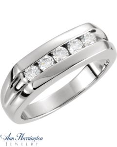 14k White or Yellow Gold 3 mm Round Men's Ring Setting