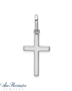 14k White or Yellow Gold 11.5x18.5 mm Cross Pendant, 2117