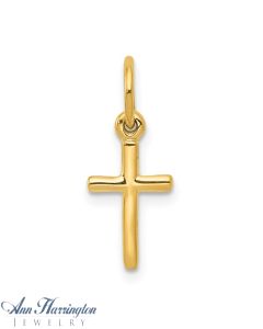 14k White or Yellow Gold 11.5x18.5 mm Cross Pendant, 2117