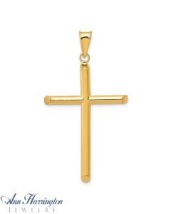 14k White or Yellow Gold 11.5x18.5 mm Cross Pendant, 2117