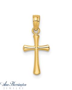14k Yellow Gold 12.8x9 mm Cross Charm