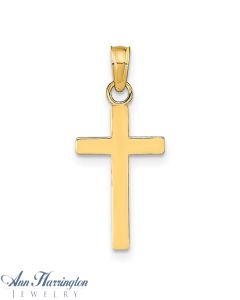 14k Yellow Gold 19x10 mm Cross Pendant