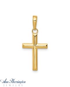 14k Yellow Gold 23x11 mm Cross Pendant
