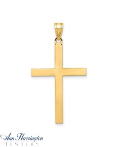 14k Yellow Gold 31x20 mm Cross Pendant