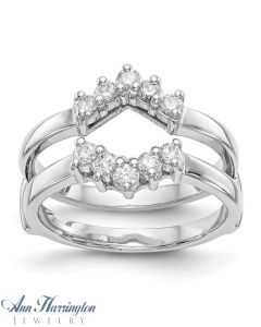 14k White or Yellow Gold 3/8 ct tw Diamond Ring Guard, 826511