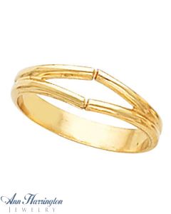 14k Yellow or White Gold Ring Mounting, sh31