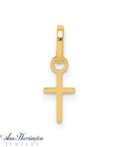 14k Yellow Gold 14x5 mm Cross Charm