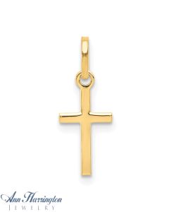 14k Yellow Gold 19x8 mm Cross Charm