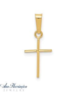 14k Yellow Gold 14.5x8 mm Cross Pendant