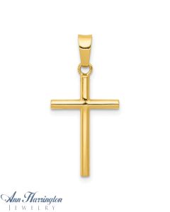 14k Yellow Gold 25x12.5 mm Cross Pendant