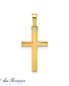 14k Yellow Gold 27x12 mm Latin Cross Pendant