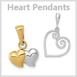 Gold Heart Pendants